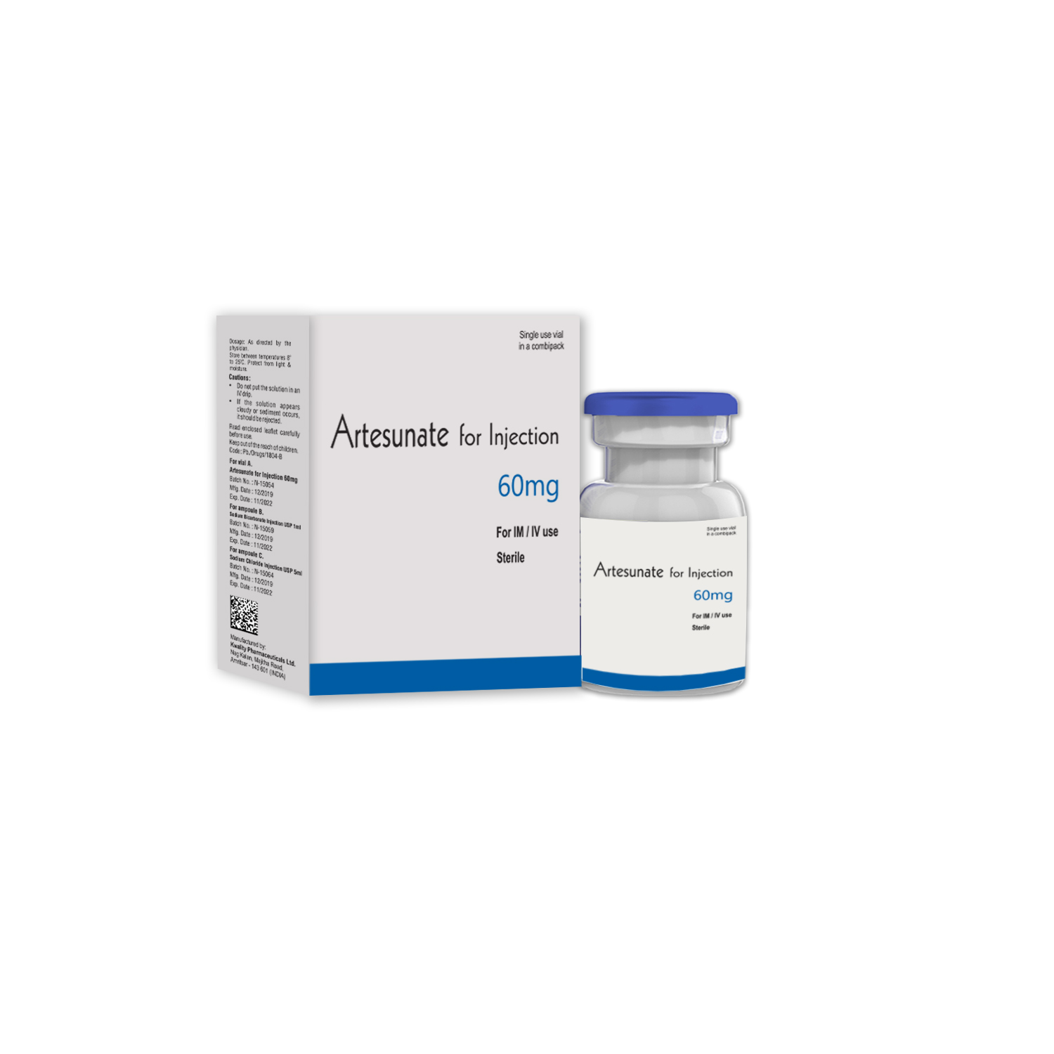 Artesunate For Injection 60 mg.