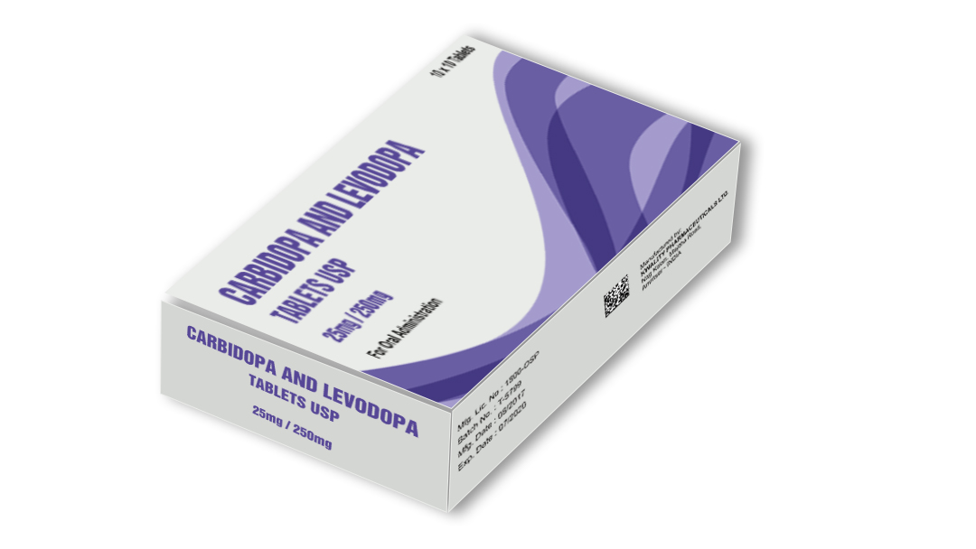 Carbidopa And Levodopa Tablets 25mg +250mg