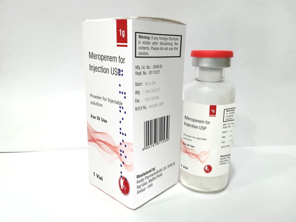 Meropenem for Injection USP 1000mg