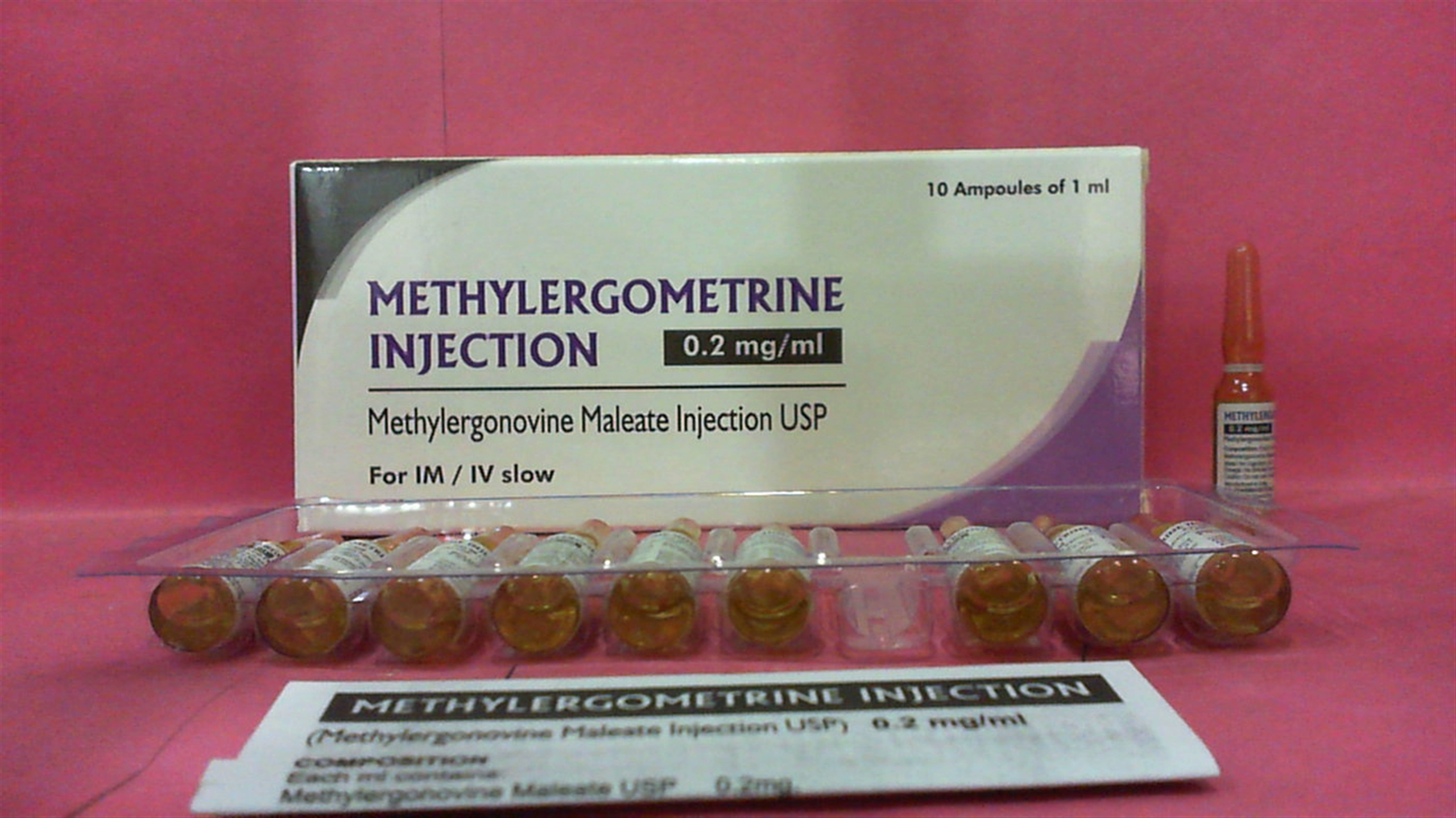 Methylergometrine (0.2mg) Injection