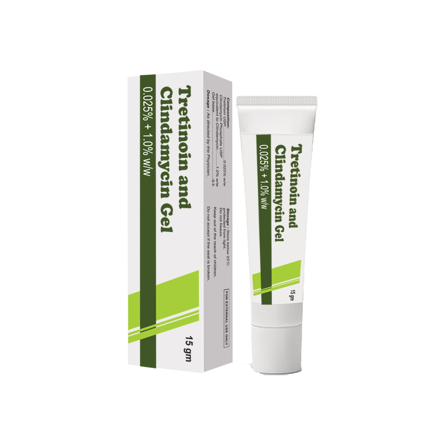 Tretinoin + Clindamycin Gel 0.025% + 1%